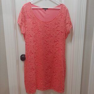 TIANA B. Women's Coral Floral Dress Size XXL